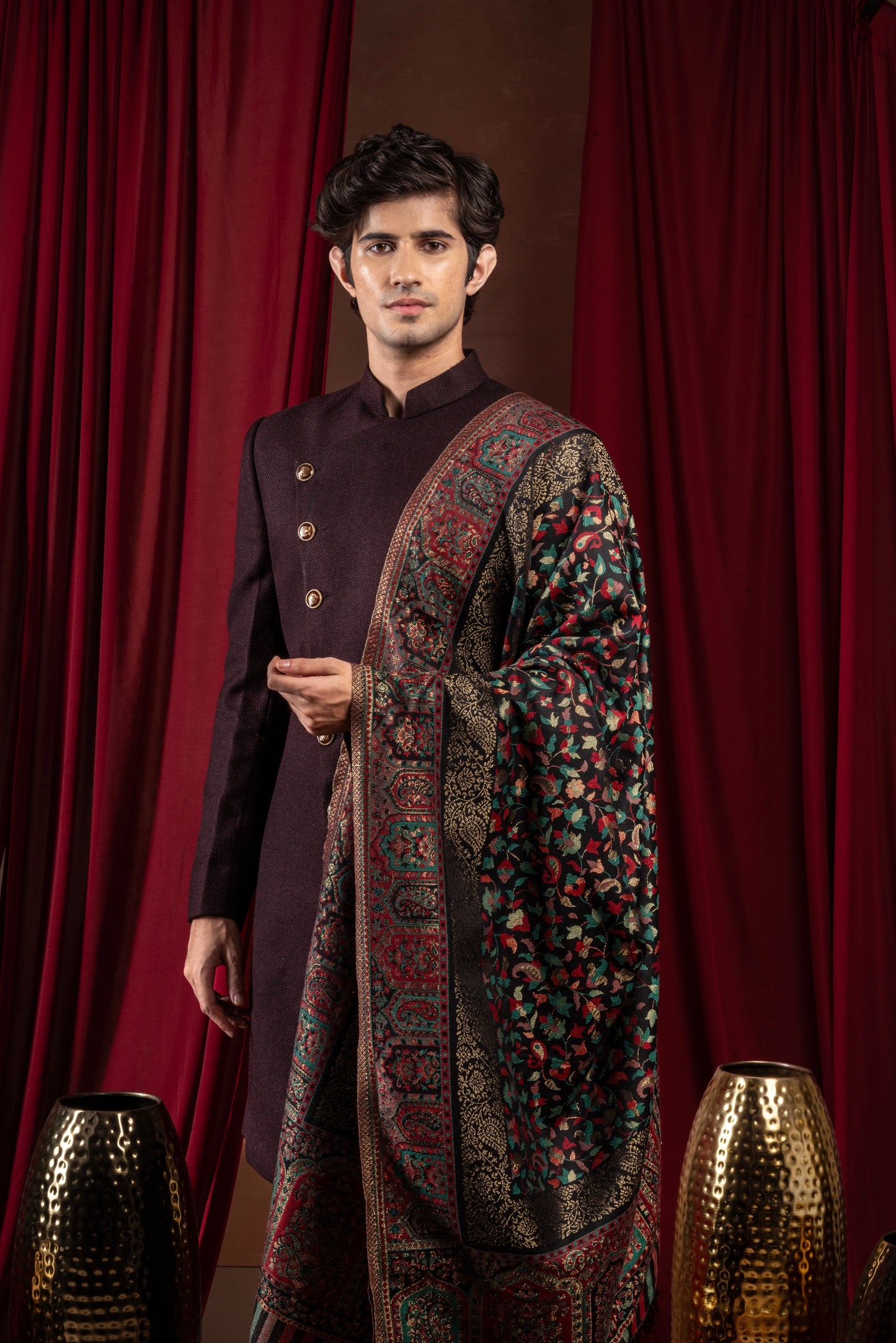 His and Her Gift Set- Kani Zari Shawl