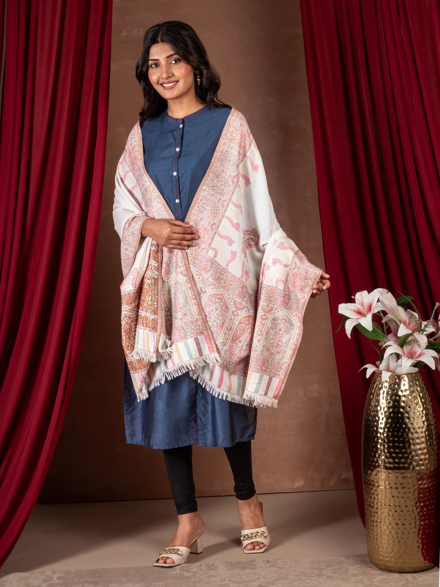 His and Her Gift Set- Kani Zari Shawl