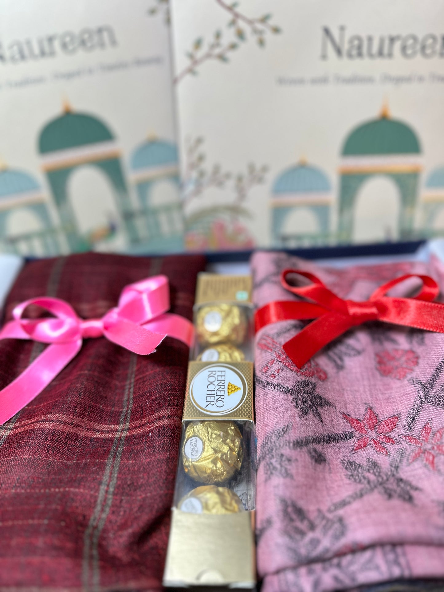 Wrapped For Her, With Love- Gift Set of Fine Wool Stoles