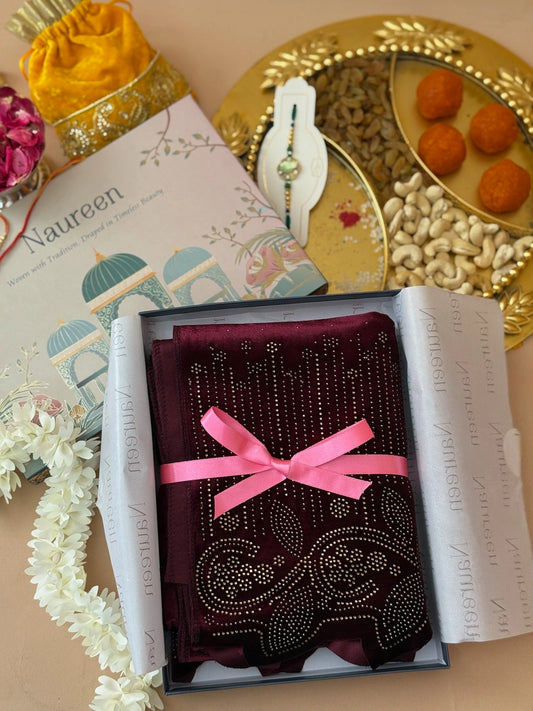 For My Sister, With Love- Rakhi Gift Box with Velvet Stole