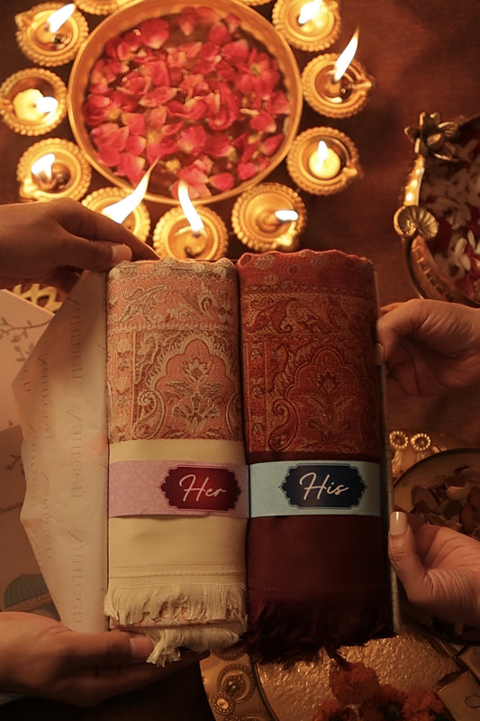 His and Her Gift Set- Kashmiri Jamawar Shawl